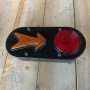 (A)FANALE POSTERIORE E FRECCIA AUTOCARRI D’EPOCA ANNI 30/50 CARELLO PER OM,FIAT 634, 626,LANCIA 3RO,ESATAU,ALFA ROMEO 1000 , 43