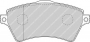 PASTIGLIE FRENO ANTERIORI LAND ROVER FREELANDER - FERODO FDB1473 POSIZ.ORIGINALE