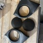 (a)(A) TASCHE PER ALTOPARLANTI 165mm PER FIAT PUNTO 99 IN SIMILPELLE NUOVO