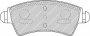 FDB1599 -PASTIGLIE FRENO ANTERIORI PEUGEOT 206 2.0 HDI CASSA 55/A