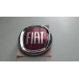 FREGIO SIGLA EMBLEMA POSTERIORE LOGO ROSSO FIAT PANDA - 500 - ORIGINALE DIAMETRO 95mm CASSA 188/A
