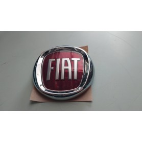 FREGIO SIGLA EMBLEMA POSTERIORE LOGO ROSSO FIAT PANDA ORIGINALE DIAMETRO 95mm CASSA 188/A
