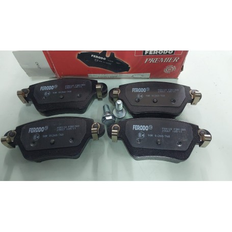 PASTIGLIE POSTERIORI RENAULT KANGOO DTI - DCI - 4X4 - FERODO