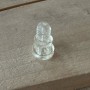 (A)VITI PLASTICA FANALE BIANCA TRASPARENTE 17MM D'EPOCA CONFEZIONE INTERA