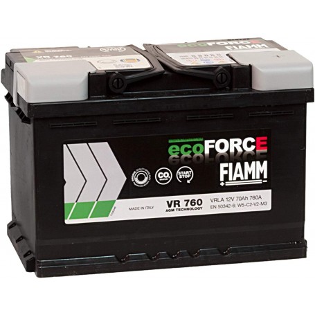 BATTERIA AUTO FIAMM 70AH VR760 12V 760A AGM