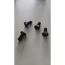 4 BULLONI RUOTA FIAT VECCHIA 500 IN ACCIAIO NERO POS.ORIG.