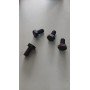 4 BULLONI RUOTA FIAT VECCHIA 500 IN ACCIAIO NERO POS.ORIG.