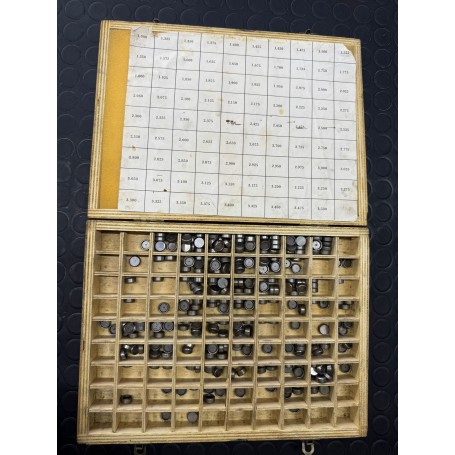 SCATOLA CAPPELLETTI REGISTRO VALVOLE ALFA ROMEO GIULIA GIULIETTA ALFETTA 1750 VARIE MISURE CASSA 209/A