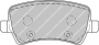 PASTIGLIE FRENO POSTERIORE VOLVO - LAND ROVER - FORD DISP RAL (LPR) 05P1474 POSIZ.ORIGINALE