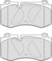 FDB4055 - PASTIGLIE FRENO ANTERIORI MERCEDES CLASSE S MERCEDES A0044208020 CASSA 61/A