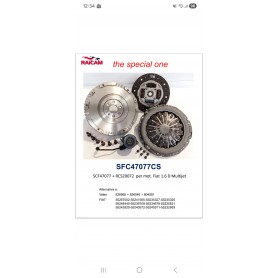 KIT FRIZIONE CON VOLANO MODIFICATO +CUSCINETTO FIAT BRAVO LANCIA DELTA ALFA ROMEO GIULIETTA MITO MOTORI 1.6 MJ 120 CV