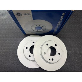 COPPIA DISCHI FRENO ANTERIORI MERCEDES CLASSE A W168 DISP. HELLA PAGID - FERODO SCAFF. 331
