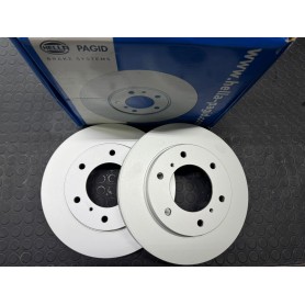 COPPIA DISCHI FRENO ANTERIORI MITSUBISHI L200 DISP. HELLA PAGID SCAFF. 332
