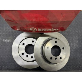 COPPIA DISCHI FRENO POSTERIORI BMW SERIE 3 E46 DISP. BREMBO 09.7702.10 SCAFF. 332