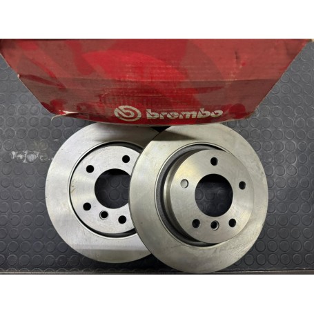 COPPIA DISCHI FRENO POSTERIORI BMW SERIE 3 E46 DISP. BREMBO 09.7702.10 SCAFF. 332