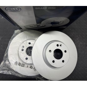 COPPIA DISCHI FRENO ANTERIORI MERCEDES VITO - CLASSE V DAL 2014 DISP. HELLA PAGID SCAFF. 322