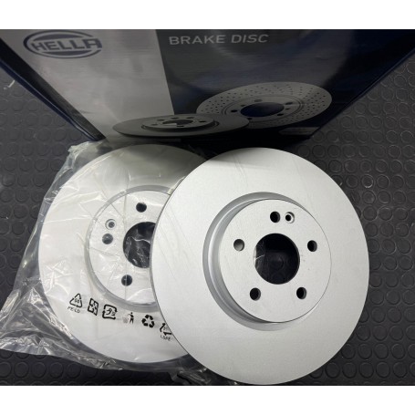 COPPIA DISCHI FRENO ANTERIORI MERCEDES VITO - CLASSE V DAL 2014 DISP. HELLA PAGID SCAFF. 322