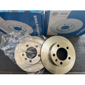 COPPIA DISCHI FRENO ANTERIORI RENAULT MASTER NV400 OPEL MOVANO DISP. HELLA PAGID SCAFF. 333