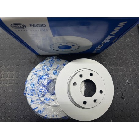 COPPIA DISCHI FRENO ANTERIORI PEUGEOT 206 - CITROEN XSARA DISP. HELLA PAGID SCAFF. 334