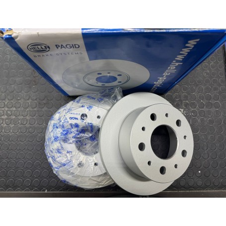 COPPIA DISCHI FRENO POSTERIORI FIAT DUCATO - CITROEN JUMPER - PEUGEOT BOXER DISP. HELLA PAGID SOTTO SCAFF. 326