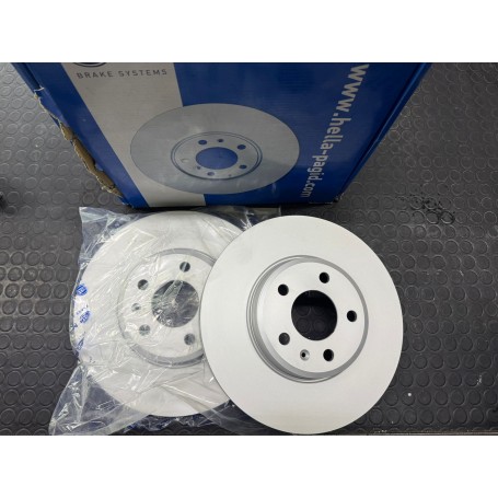 COPPIA DISCHI FRENO ANTERIORI AUDI A4 - A5 - A6 DAL 2007 IN POI DISP. HELLA PAGID SOTTO SCAFF. 326