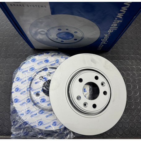 COPPIA DISCHI FRENO ANTERIORI RENAULT CLIO IV - SCENIC - TALISMAN DISP. HELLA PAGID SOTTO SCAFF. 334