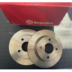 COPPIA DISCHI FRENO ANTERIORI NISSAN MICRA II DISP. BREMBO - METELLI - PILENGA SOTTO SCAFF. 339
