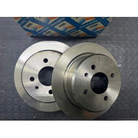 COPPIA DISCHI FRENO POSTERIORI BMW SERIE 3 E21 E30 DISP. GRAF SCAFF. 338