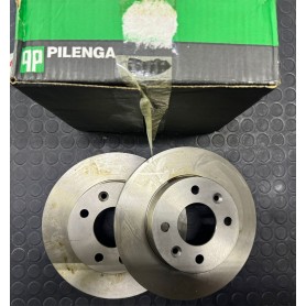 COPPIA DISCHI FRENO ANTERIORI DACIA LOGAN - RENAULT CLIO DISP. PILENGA SCAFF. 338
