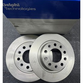 COPPIA DISCHI FRENO POSTERIORI ALFA ROMEO GIULIETTA DAL 2010 DISP. DELPHI SCAFF. 334