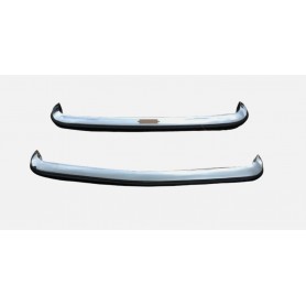 4200206 - LAME PARAURTI ANTERIORE E POSTERIORE CROMATO FIAT 128 BERLINA 1°S 69-72 ORIGINALE