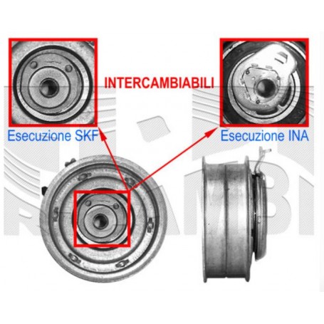 TB527 - CUSCINETTO TENDICINGHIA DISTRIBUZIONE AUDI VOLKSWAGEN MOTORI BENZINA DISP. SKF VKM11113 SCAFF.D PIAN. 16