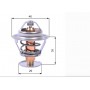 TH10489G1 - VALVOLA TERMOSTATICA PER CITROEN - ROVER - PEUGEOT - NISSAN