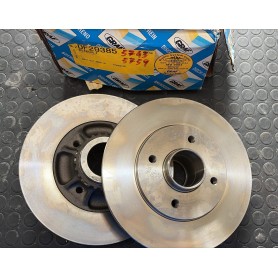 COPPIA DISCHI FRENO POSTERIORI PER RENAULT:CLIO l -TRAFIC AUTOBUS - DISP.GRAF - COD ORIG. 7700805006
