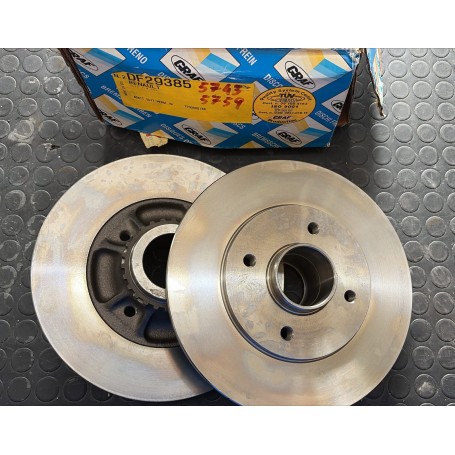 COPPIA DISCHI FRENO POSTERIORI PER RENAULT:CLIO l -TRAFIC AUTOBUS - DISP.GRAF - COD ORIG. 7700805006
