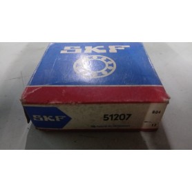 CUSCINETTO A SFERA CON RALLE PIANE diametro 35X62X18 SKF 51207 CASSA 18
