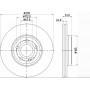 COPPIA DISCHI FRENI ANTERIORI PER MERCEDES:CLA/CLASSE A-B - ORIGINALE HELLA 8DD 355 133-381