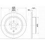 COPPIA DISCHI FRENO POSTERIORE PER CITROEN:EVASION - PEUGEOT:806 - FIAT:ULYSSE - DISP.LPR F2141P