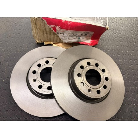COPPIA DISCHI FRENO ANTERIORI PER AUDI - VW - CUPRA - SEAT - SKODA - DISP. BREMBO 09.9772.11