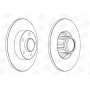 COPPIA DISCHI FRENO POSTERIORI PER NISSAN:PRIMASTAR - OPEL:VIVARO - RENAULT TRAFIC ll - DISP SIGMAUTO DBB623S