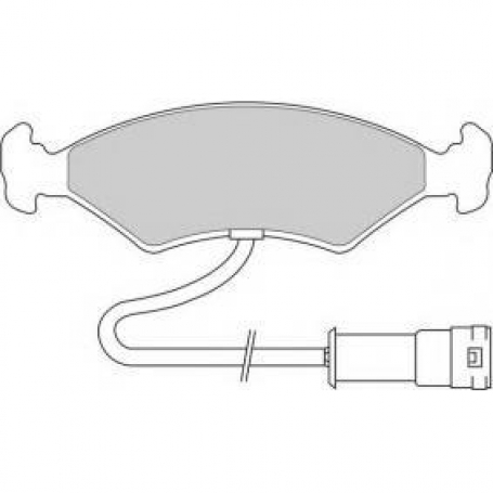 PASTIGLIE FRENO ANTERIORI FORD ESCORT MARCA VALEO P113S CASSA 51/A