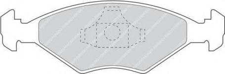 pastiglie freno anteriori - ferodo