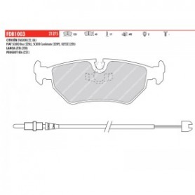 PASTIGLIE FRENO POSTERIORI FIAT ULISSE 