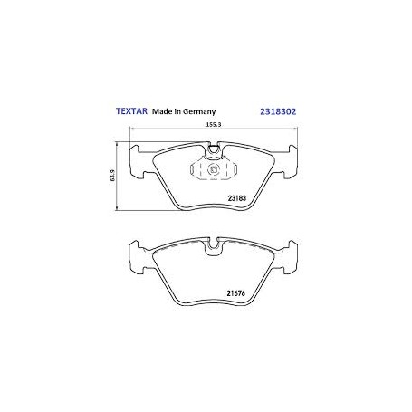 PASTIGLIE FRENO ANTERIORI BMW X3