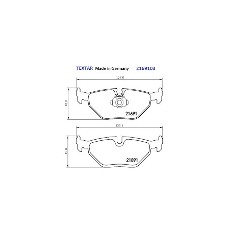 PASTIGLIE FRENO POSTERIORI BMW SERIE 5 
