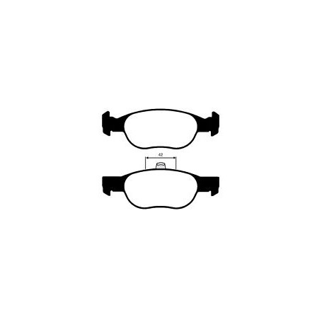 PASTIGLIE FRENO ANTERIORI FIAT PUNTO 16V - LPR