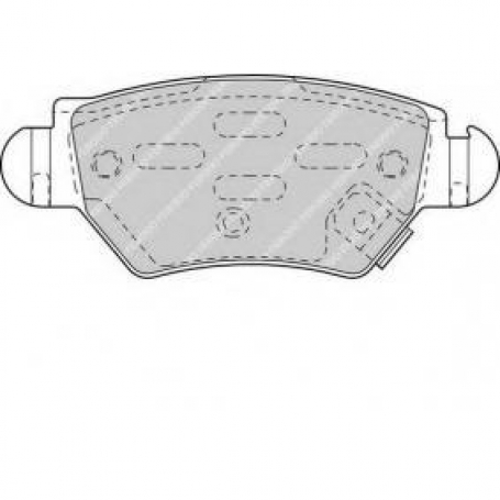 PASTIGLIE FRENO POSTERIORI OPEL ASTRA G - FERODO