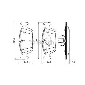 PASTIGLIE FRENO ANTERIORI BMW SERIE 3 - Z3 - Z4 - FERODO