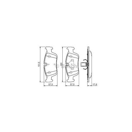 PASTIGLIE FRENO ANTERIORI BMW SERIE 3 - Z3 - Z4 - FERODO