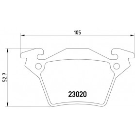 PASTIGLIE FRENO POSTERIORI MERCEDES VITO - FERODO